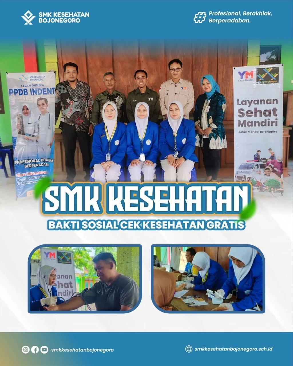 Dokumentasi bakti sosial cek kesehatan gratis