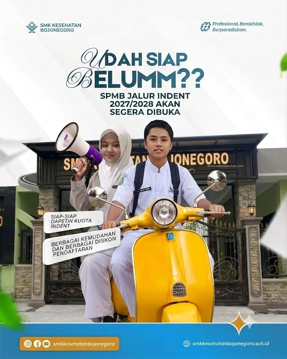 Poster informasi SPMB jalur indent 2027/2028 akan segera dibuka